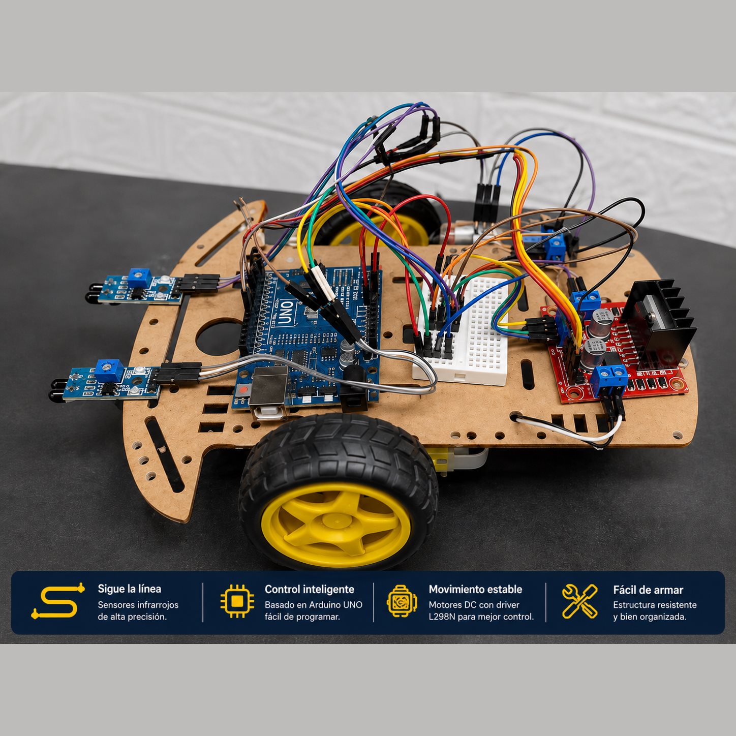 Kit Carrito Seguidor de Línea